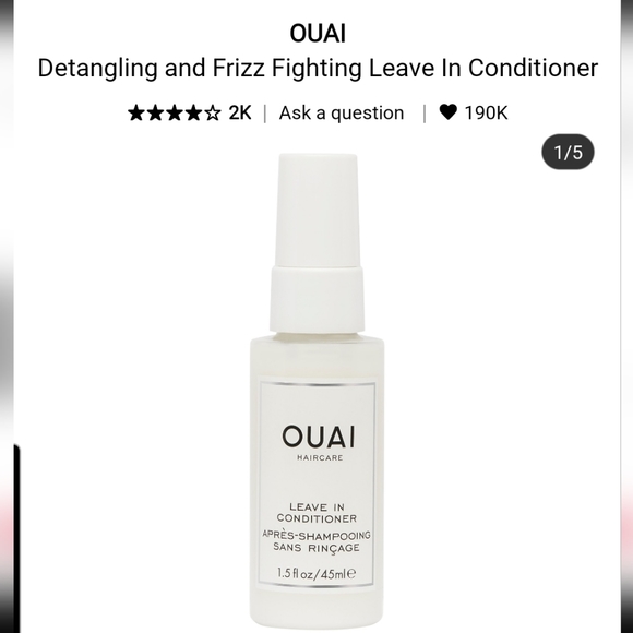 OUAI Other - SOLD IN BUNDLE 2/$50✨️Ouai LIC Bundle🫧